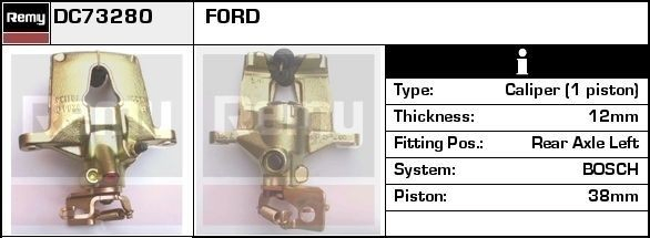 Тормозной суппорт задний левый на Ford Mondeo III B4Y